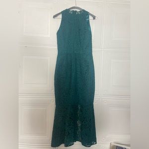 Green Mermaid Lace Sleeveless Dress - Size 2